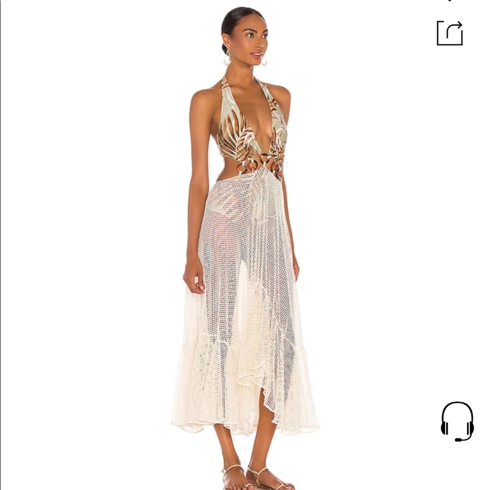 PatBo Palmeira Netted Beach Dress NWT
